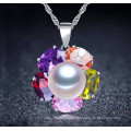 Freshwater Pearl Pendant 9-10mm Button AAA Single Pearl Pendant